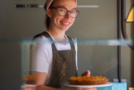 Tine Devriese banketbakker in Milaan